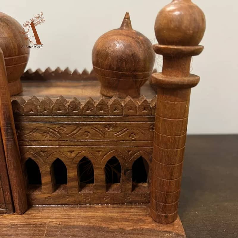 wooden Shahi Mosque Wooden Handmade Badshahi Mosque. 8