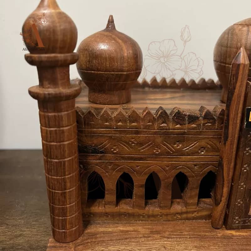 wooden Shahi Mosque Wooden Handmade Badshahi Mosque. 10