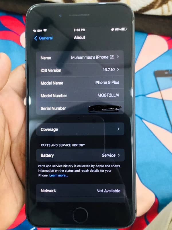 iphone 8 plus pta approve 64gb LLA model 13