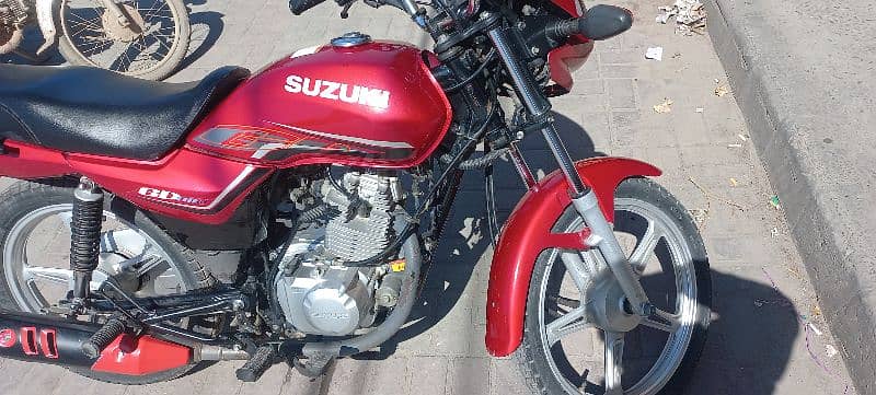 Suzuki GD 110 red colour registration all Punjab 2