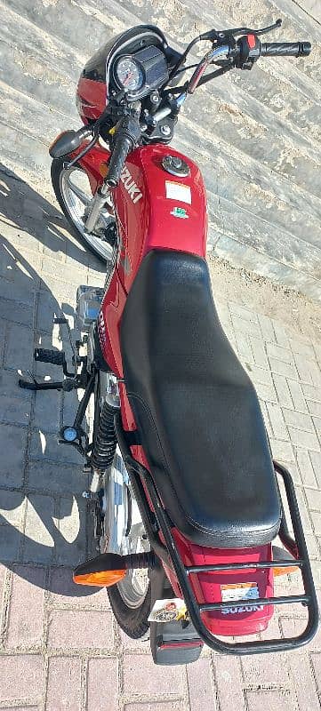 Suzuki GD 110 red colour registration all Punjab 3