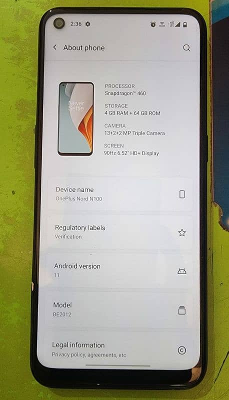 One Plus Nord N100 All Ok Approved 2