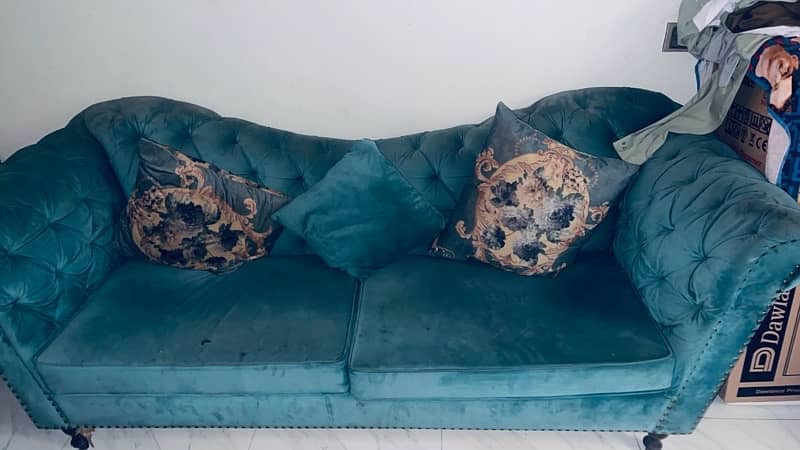 blue sofa 5 seater for sale 1