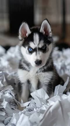 Blue Eyes pure Siberian Husky puppies available for sale