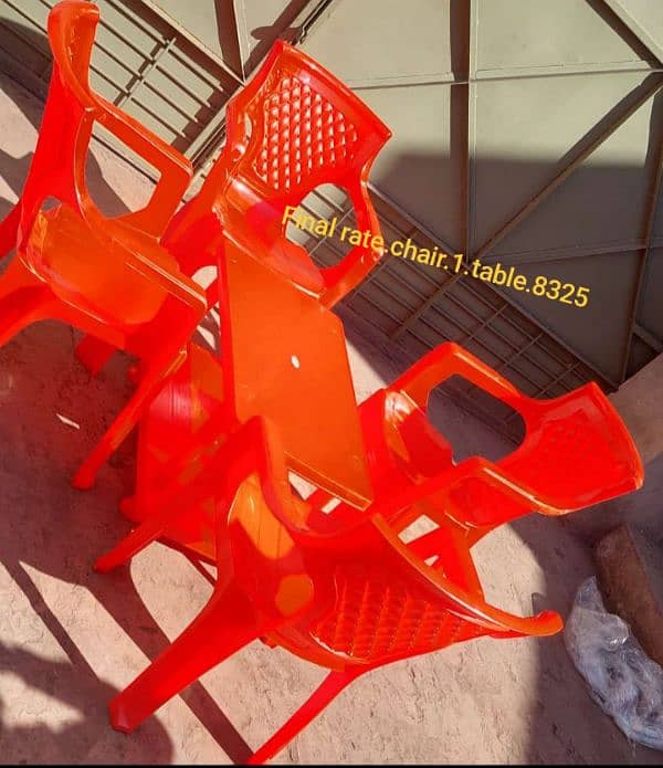 Plastic Chairs and Table 6