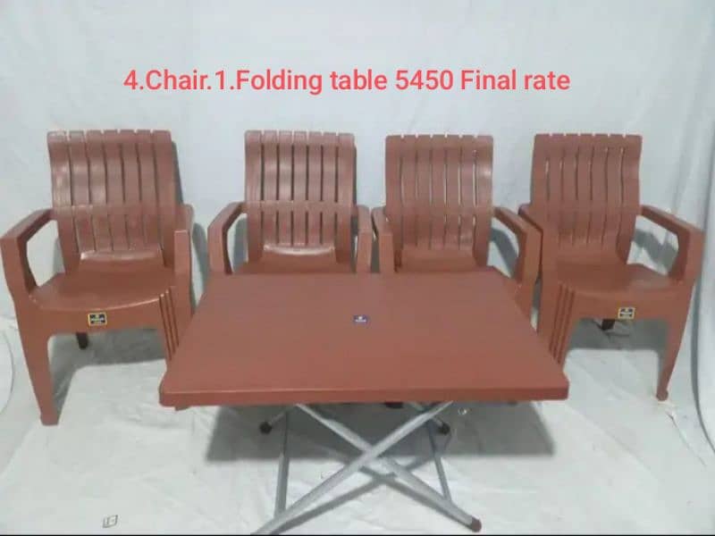 Plastic Chairs and Table 10