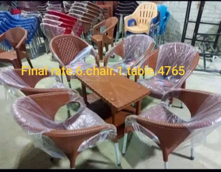 Plastic Chairs and Table 12