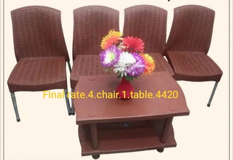 Plastic Chairs and Table 15