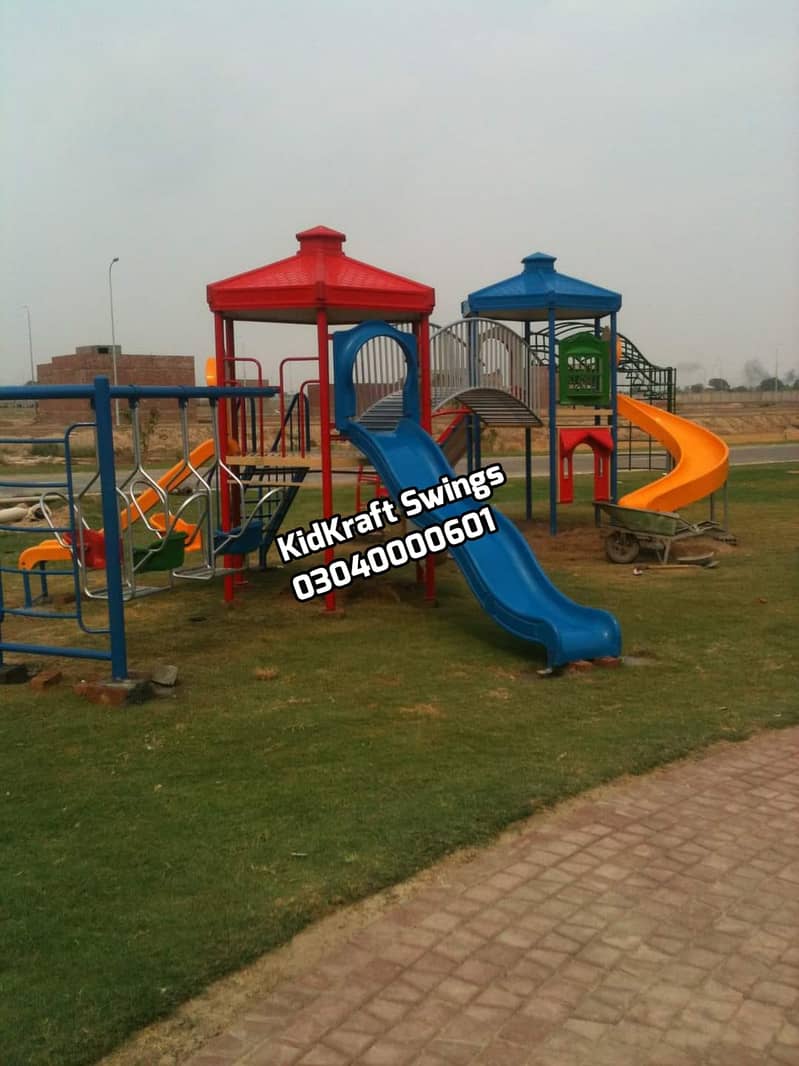 Swjngs, Slide, Seesaw, Monkey bar, Merry go round, Climber, sofa swing 8