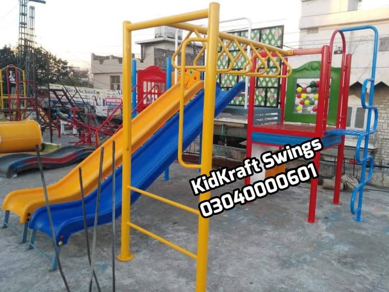 Swjngs, Slide, Seesaw, Monkey bar, Merry go round, Climber, sofa swing 9