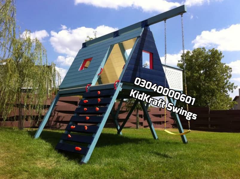 kids Slide/Swings/Kids rides/jhula/Spring rider/jungle gym/gazebo/bar 2