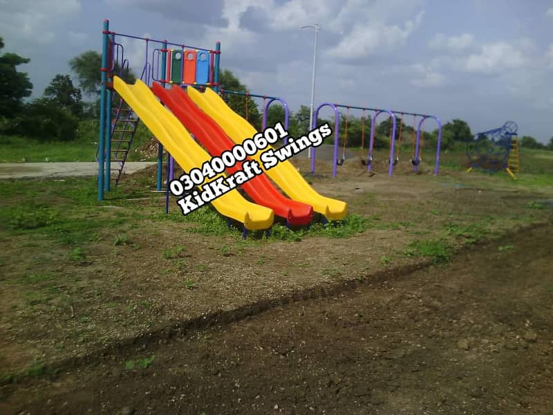 kids Slide/Swings/Kids rides/jhula/Spring rider/jungle gym/gazebo/bar 13