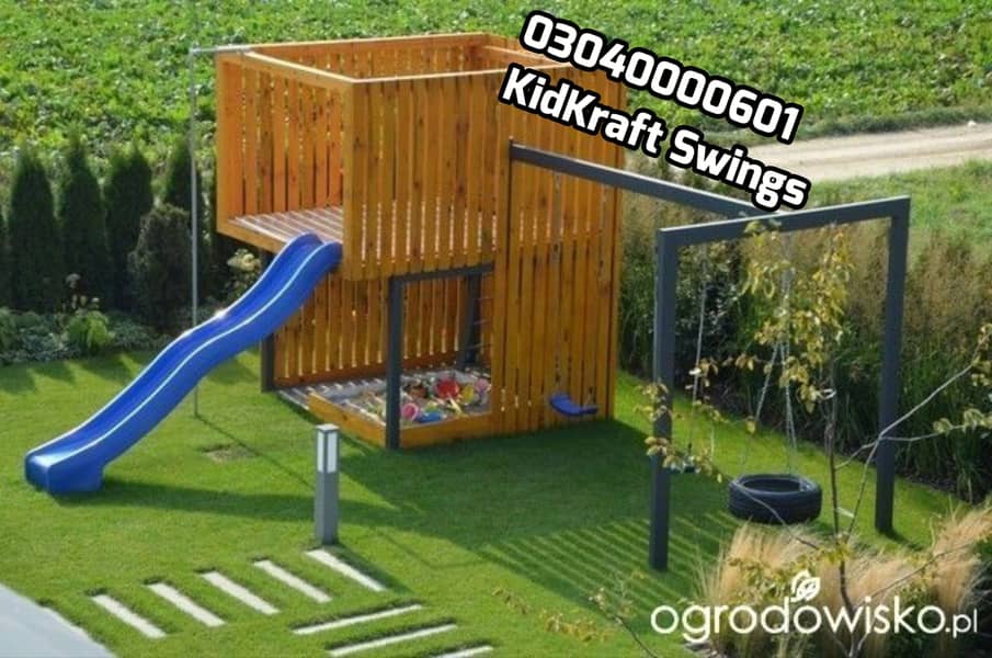 kids Slide/Swings/Kids rides/jhula/Spring rider/jungle gym/gazebo/bar 16