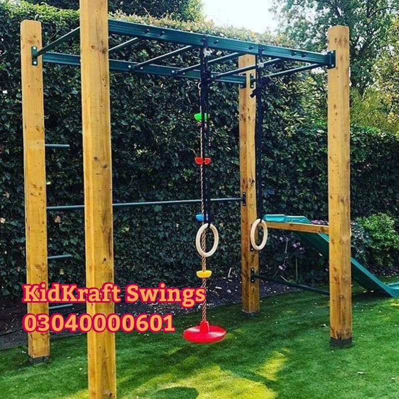 kids Slide/Swings/Kids rides/jhula/Spring rider/jungle gym/gazebo/bar 17