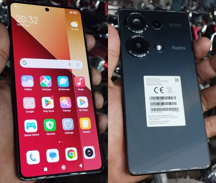 Redmi Note 13 pro 8GB,256GB complete box. . 03217695545. warranty 8month 0