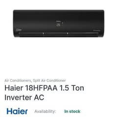 Haier 1.5 ton . inverter . 18 HFPAA .