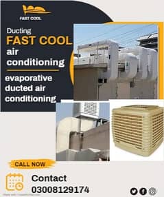 Evaporative air cooler air coolers Ducting work in lahore Duct work