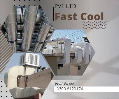 Ducting /  Air Cooler / Kitchen Hood Evaporative air cooler 17