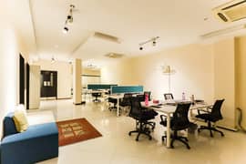 Fully furnished office available for rent gulberg Lahore