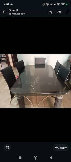 Glass Dining table