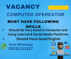 Computer Operator & Social Media Handler