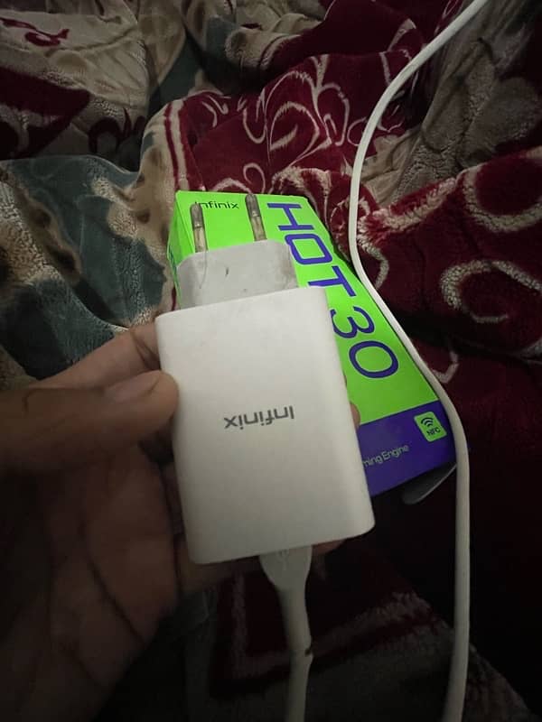 infinix hot 30 with box and charger 10/10 condition 4