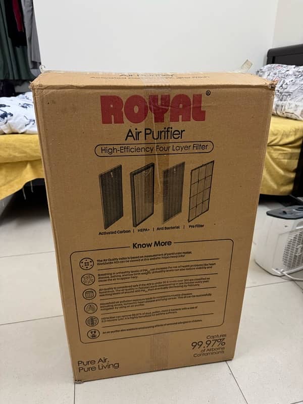 Royal Air Purifier Almost New, Just One Month Used 3