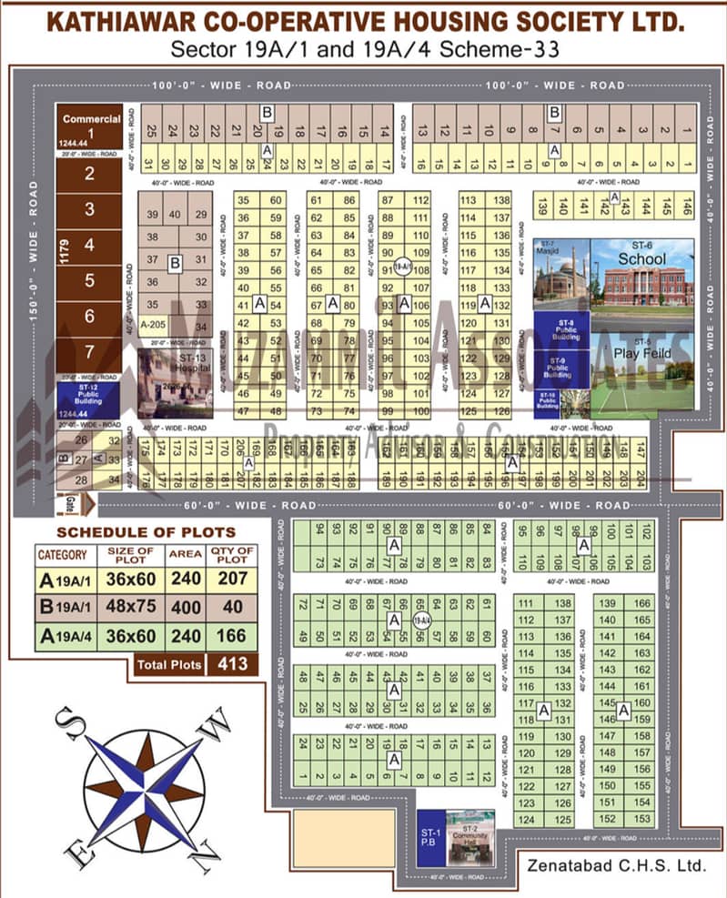 Kathiawar Co-operative Housing Society 240 Sq. yd and 400 Sq. yd Plot Residential Available 0