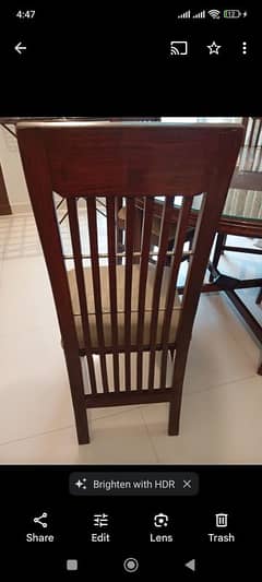 Round Dining table with chairs for 4