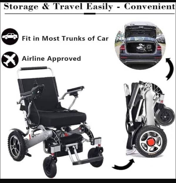 Wheelchair Foldable | Lightweight Wheel Chair | Comfortable in Karachi 12