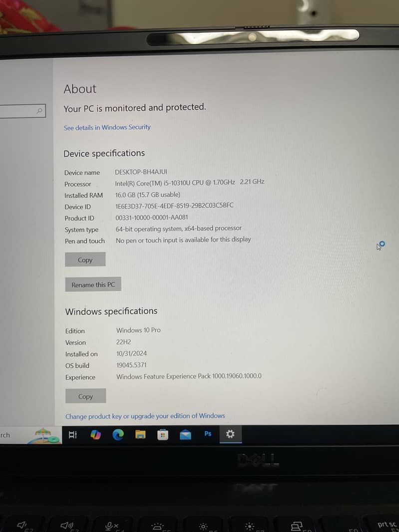 Dell Latitude 7410 16 Gb DDR3 Ram 250 GB SSD 5