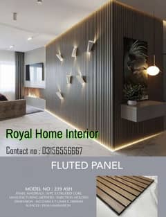 WPC Flutted Wall Panels and PVC Flutted Wall Panels.