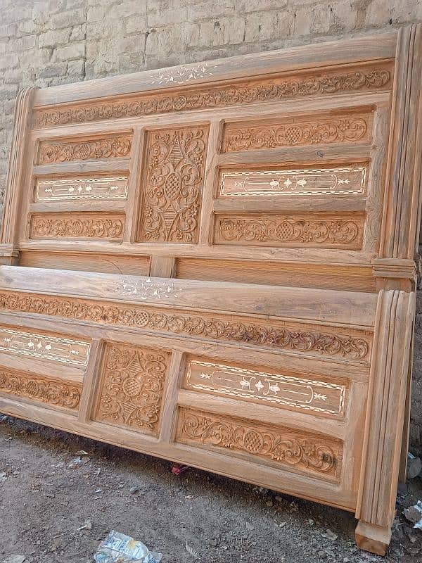 #wooden bed set #Chinioti bed set #king bed #double bed #sample bed 7