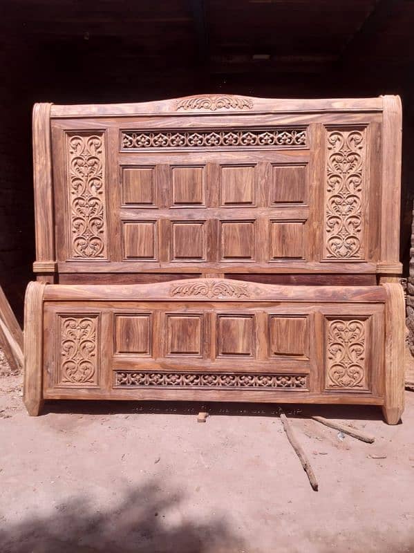 #wooden bed set #Chinioti bed set #king bed #double bed #sample bed 9