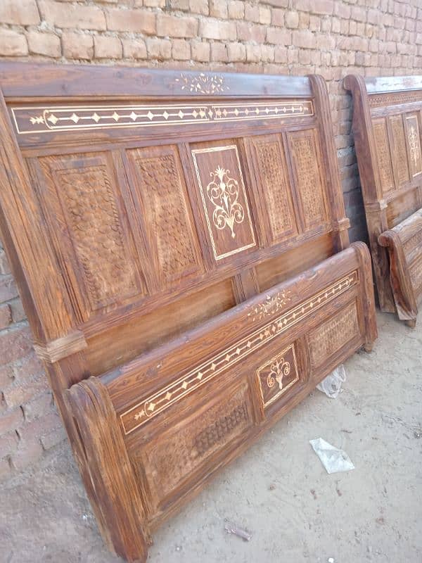 #wooden bed set #Chinioti bed set #king bed #double bed #sample bed 14