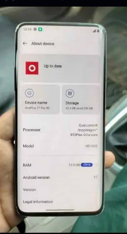 OnePlus 7t pro 12+7gb Ram 256gb PTA approved 1