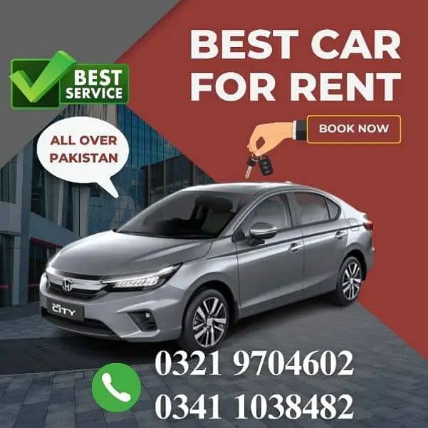 Rent a car with driver/0321-9704602 0