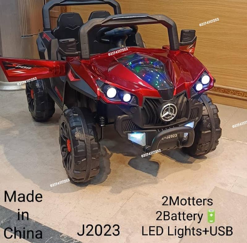 Kids car | Electric car 4×4 baby car | Rubber Wheels Big Size car jeep 12