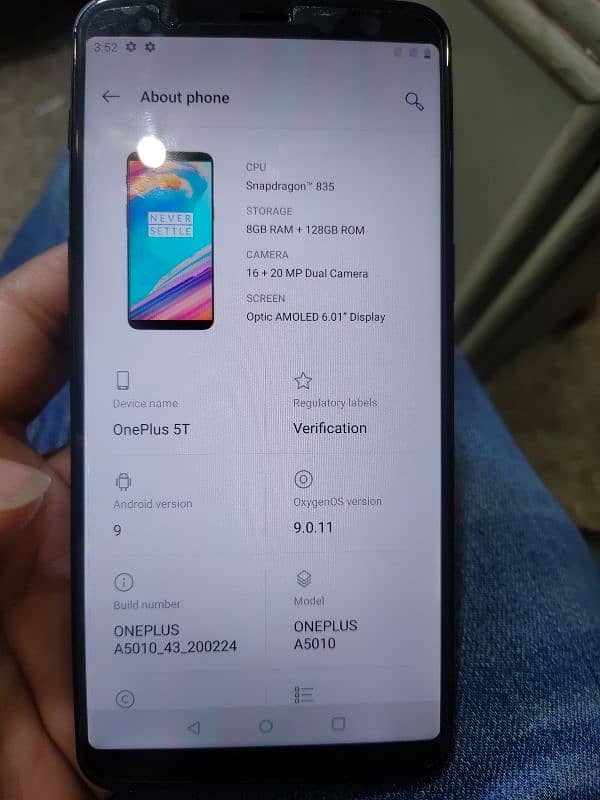 OnePlus 5t 8/128 all ok 0