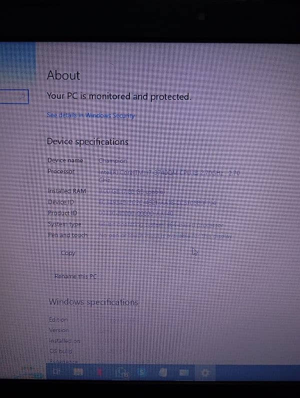 Toshiba satellite pro core i7 with 8 gb ram in good condition 3