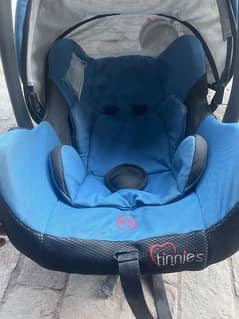 baby cot tennis blue and neat condition