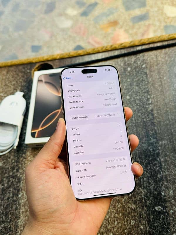 iphone 16 Pro Max 4 Months Full Sim Time 25 Cycle 5