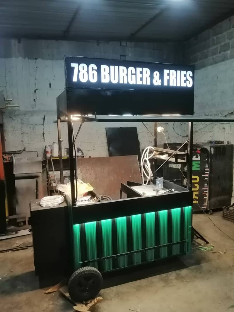 Fries stall, Soda stall, Waffle stall, Burger Stall, fries cart 7