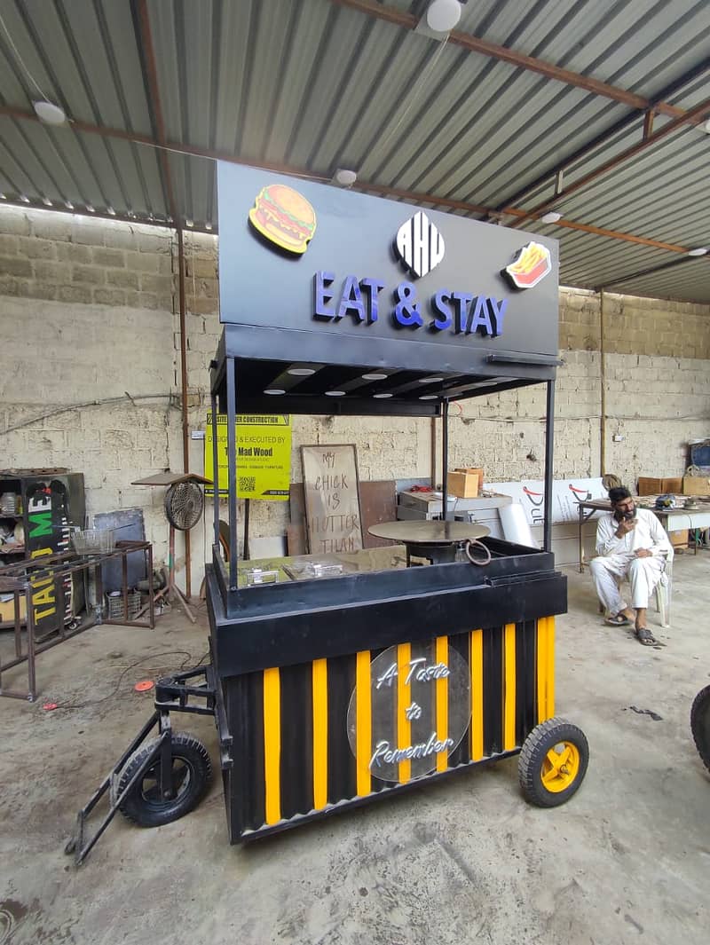 Fries stall, Soda stall, Waffle stall, Burger Stall, fries cart 8