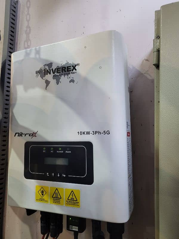 Used Inverex Nitrox 10kw On Grid Inverter 3.5 years warranty left 0