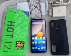 infinix Hot 12 Play,*7GB RaM & 64GB,ist Hand,Duel SiM. . ,!!