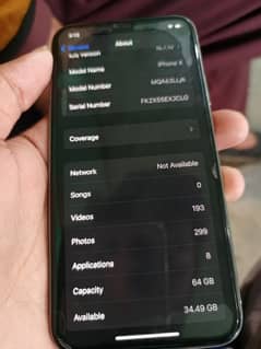 iPhone x 64gb 80battry health