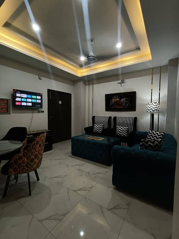 Rawalpindi Bahria Town Phase 7 River Hill 2 Bed Brand New Furnished Apartment Available For Rent 9