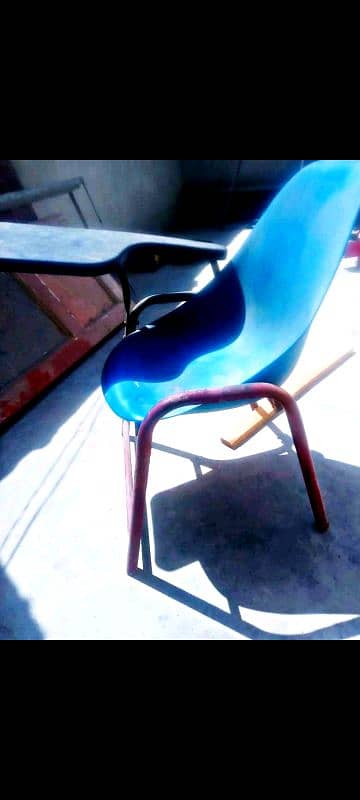 Student Chair , Study Chair , School Chair , Plastic Chair Iron Frame 1