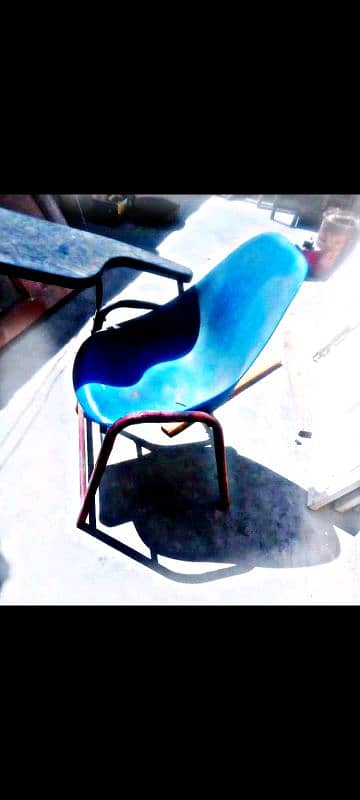 Student Chair , Study Chair , School Chair , Plastic Chair Iron Frame 2